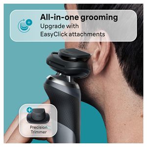 Rasoir électrique pour homme avec tondeuse, rasage humide et sec sans fil, étanche IPX7, modes de rasage multiples, triple lame - Product Image 3
