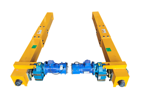 Capacidad de 10 toneladas, 10 metros de envergadura, carro de extremo de viga simple tipo europeo, caja de engranajes PBL (ELECON) y motor Neptún con freno. - Product Image 1