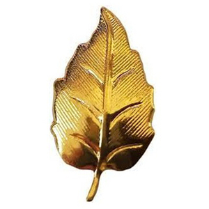 Pièce maîtresse de mariage Table décorative feuille plante en laiton finition décor avec base en marbre - Product Image 2