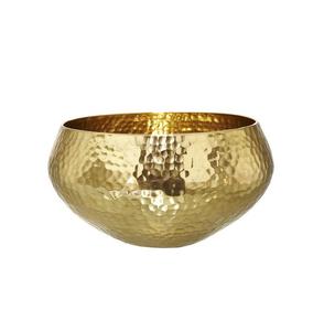 Beau grand bol de service en laiton de style traditionnel pour les rassemblements festifs, les buffets de restaurant et les dîners de famille - Product Image 1