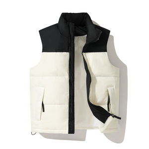 2025 Hot Sale <b>Yellow</b> Quilted Sleeveless Vest Down Jackets Winter Men's Puffer Jacket - Product Image 2