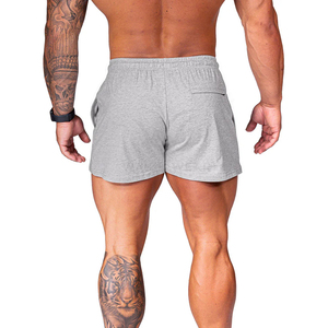 OEM <b>Men's</b> Gym Workout <b>Shorts</b> Comfortable Soft Touch Material Gray Unique Design Lightweight Durable Reusable Casual Style Canvas - Product Image 3