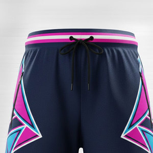 Pantalones Cortos de Malla de Lujo con Puntas Doradas y Textura Premium para un Estilo Urbano de Alta Gama - Product Image 5