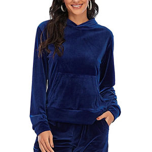 Survêtements en velours de haute qualité pour femmes nouveau Design séchage rapide respirant décontracté Jogging velours tenues écologique OEM Sets2026 - Product Image 3