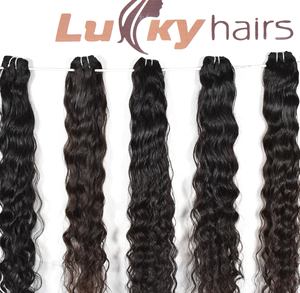 100% Funmi couleur naturelle vietnamien Extensions de cheveux humains ondulés tendance rebondissant Machine Double trame cheveux pour les cheveux des femmes noires - Product Image 4