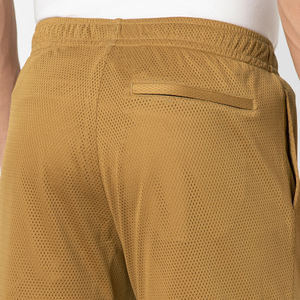 Pantalones cortos de entrenamiento de talla grande para hombre, pantalones cortos de gimnasio con logotipo personalizado de la mejor calidad con patrón sólido de malla de tela tejida transpirable al por mayor - Product Image 6