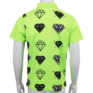 Chemises polo pour hommes avec logo personnalisé, t-shirts de golf de couleur unie, sublimation, chemises polo pour hommes - Product Image 3