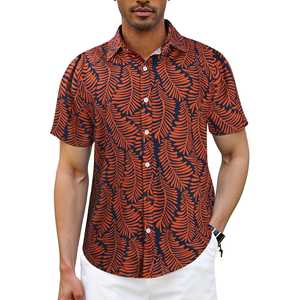 Camisas de Hombre Casuales de Tela de Algodón Ligera con Ajuste Cómodo para Uso Diario en la Oficina, Estilo Limpio y Elegante - Product Image 1