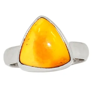 Fijne Sieraden 925 Sterling Zilver Vintage Stijl Ring 925 Vergulde Eeuwige Natuurlijke Amber Ring Sieraden Voor Meisjes