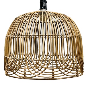 Abat-jour en bambou naturel de conception de base avec le style asiatique et de ferme - Product Image 1