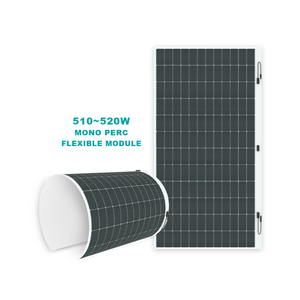 ROHS CE TUV goedgekeurde lichtgewicht flexibele 520W PERC zonnepaneel N-type halfcel monocristallijn voor reis- en balkonzonnesystemen - Product Image 5