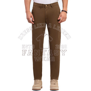 Pantalones Chinos Elásticos para Hombre de Alta Calidad y Premium FANTASY WEAR OEM 2026, Pantalones Casuales Cómodos con Diseño y Logotipo Personalizados - Product Image 1