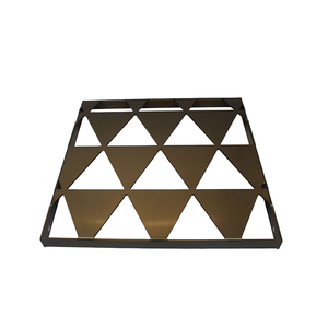 Panel de Pared Cortina de Aluminio Perforado con Corte Láser CNC, Triangular, Anodizado en Bronce con PVDF, Tamaño Personalizado para Separación de Espacios en Exteriores - Product Image 2