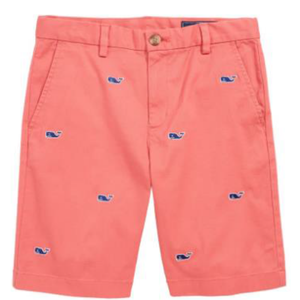 Shorts chino pour garçon en twill 100% coton, uni, imprimé intégral, avec ceinture à bouton et boucle, fabriqué au Bangladesh - Product Image 1