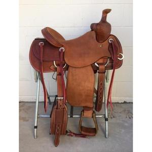 Selle de cheval en cuir véritable de style anglais avec arbre en bois, design durable et confortable, personnalisable OEM, accessoire d'équitation - Product Image 4