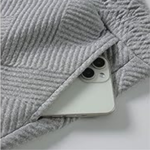 Conjunto de sudadera y pantalones de cuello redondo de dos piezas informal con estampado personalizado al por mayor chándal de lana de algodón unisex con diseño sólido - Product Image 3