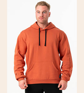 เสื้อกันหนาวมีฮู้ดแขนยาวมีฮู้ดสำหรับผู้ชายผ้าฝ้าย100% แบบวินเทจมีฮู้ดสไตล์ลำลองมีลายโลโก้1:1ดีไซน์ทึบ - Product Image 1