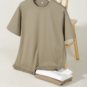 Suéter Personalizado 230 GSM con Logotipo Impreso en Alta Definición, Ecológico, Transpirable, Holgado, de Punto Liso Teñido, Mezcla de Algodón y Poliéster 60/40 para Hombre - Product Image 3