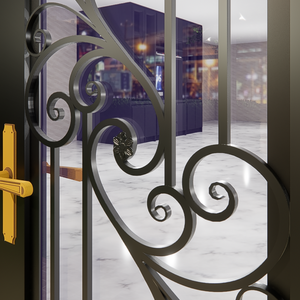 Creaciones de puertas de hierro para un estilo lujoso y durabilidad resistente para transformaciones de entrada de Hotel Villa y escuela - Product Image 3