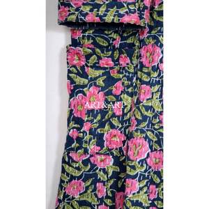 Kimono de Algodón Acolchado con Diseño Kantha Vintage Indio, Ropa de Dormir para Mujer, Diseño Floral de Verano y Otoño, Secado Rápido - Product Image 2