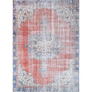 Alfombras de Lana Anudadas a Mano de Gran Tamaño, Diseño de Medallón Rojo y Naranja, para Sala de Estar o Pasillo - Pae-2778 - Product Image 1