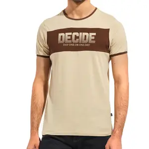 Wholesale Rate Nieuw Design Look Nieuwe Beste Kwaliteit O-nekstijl Normale Maat Goede Stof Mannen T-Shirts