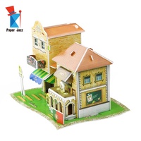 Jouet éducatif assemblage Architectural Puzzle 3D jeu de maison modèle Parent-enfant Puzzle 3D jeux de bricolage