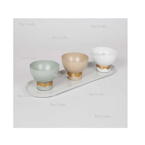 Cuencos para servir comida de diseño fabuloso con la mejor calidad de color blanco hierro diferentes tamaños cuencos para aperitivos - Product Image 3