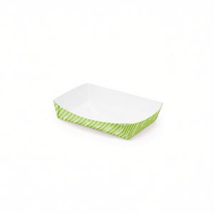 Plateaux en carton personnalisés Mod. Assiettes et bols en papier pliables 6,5x10x4 cm - Product Image 3