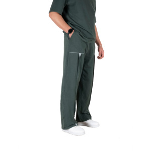 กางเกงวอร์มขายาวทรงตรงผ้าฝ้าย 100% สำหรับผู้ชาย แห้งเร็ว ระบายอากาศได้ดี น้ำหนักเบา เหมาะสำหรับออกกำลังกาย ใส่ลำลองหรือฝึกซ้อม เอวกลาง ทรงตรง - Product Image 4