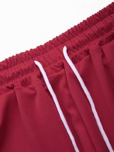 2025 hommes entièrement nouveau Style panneaux latéraux imprimé Shorts et chemise ensemble deux pièces ensembles jumeaux avec manches courtes Style contraste couleur - Product Image 4