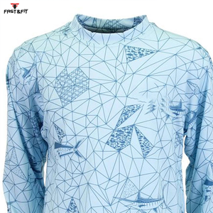 Prix usine étanche UPF 50 Protection solaire à manches longues léger de haute qualité hommes pêche t-shirts à vendre - Product Image 5
