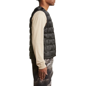Respirant Logo personnalisé extérieur chaud hiver sans manches bouffant gilet hommes bouffant matelassé hommes gilets et gilets hommes chauds - Product Image 3