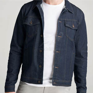 Chaqueta de Mezclilla para Hombre, Logotipo Personalizado al por Mayor, Hecha de Algodón, Transpirable, para Uso en Exteriores - Product Image 1