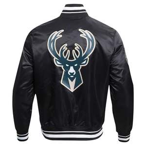 Blouson aviateur en satin sublimé par OEM Style rétro unisexe parfait pour les marques de streetwear - Product Image 2