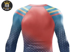 Nueva llegada de impresión por sublimación Rash Guard mejor alta calidad Rash Guard para hombres transpirable Rash Guard - Product Image 5