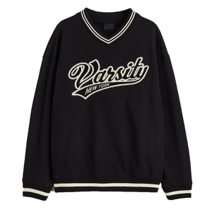 Sweat-shirt à col en V surdimensionné Vente en gros Sweat-shirt personnalisé de haute qualité pour hommes Logo personnalisé Grande taille Street Wear OEM - Product Image 1