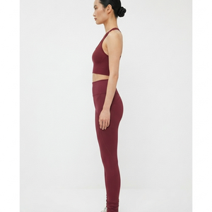 Ensemble de yoga 2 pièces pour hommes, respirant, pour l'été, avec soutien-gorge de sport et leggings longs rehausseurs de fessiers, grandes tailles - Product Image 5