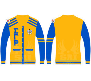Sigma Gamma Rho Soror Embroidery Women Greek Acrylic <b>Cardigans</b> | Sorority Embroidered Custom Made Women Acrylic <b>Cardigan</b> Sweater - Product Image 1