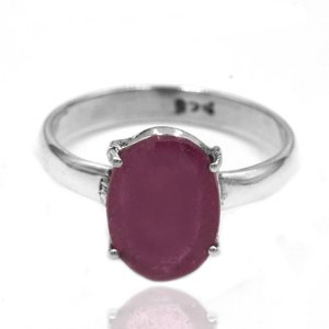 Anillo de compromiso delicado de rubí Natural de plata de ley 925, solitario minimalista, declaración de boda, artículo de regalo de joyería, artículo de regalo de boda - Product Image 3