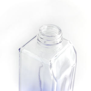 <span class=keywords><strong>Botella</strong></span> de vidrio para bebidas alcohólicas, <span class=keywords><strong>botella</strong></span> <span class=keywords><strong>larga</strong></span> de vidrio con estampado de pantalla <span class=keywords><strong>azul</strong></span> y blanca - Product Image 4