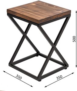 Handmade classy metal dark <b>brown</b> coffee <b>table</b> wholesale for office home restaurant living room garden decoration hot selling - Product Image 2