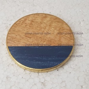 Nouveau gros noir antidérapant gravure boisson ardoise résine sous-verres en vrac ensemble rond cadeau vierge pour les fêtes de mariage de noël - Product Image 3