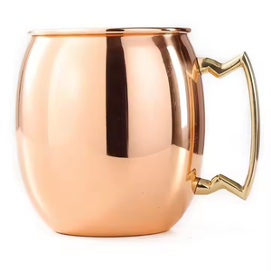 Tasse à cocktail en cuivre de style classique idéale pour accueillir des événements de dégustation de vin ou de brasserie disponibles par l'artisanat en croissant - Product Image 3