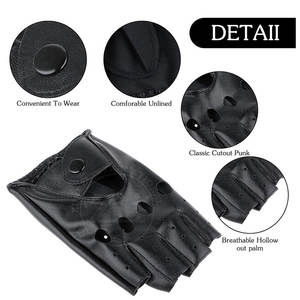 Professional <b>Fingerless</b> Custom Lightweight Leather <b>Gloves</b> New Design Winter Fashion <b>Gloves</b> <b>for</b> Daily Outdoor Use Travel Plain - Product Image 3