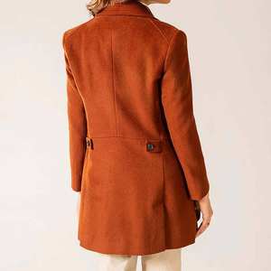 Designer Womens Winter Fashion Long Coat Autumn Wool Blends Overcoat Plus Size Cotton & Wool Elegant Designer Coat - Product Image 3