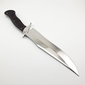 Couteau de chasse et de camping en acier Damas à pointe tombante, service OEM ODM personnalisé de haute qualité, garantie 1 an - Product Image 6