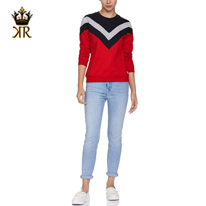Sweat-shirts d'hiver pour femmes sur mesure, service OEM, haute qualité, respirants, col rond, polaire 100% coton, couleur personnalisée sur le devant - Product Image 4