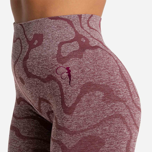 Nouveau design de haute qualité pour femmes Leggings de yoga pantalon à motif solide séchage rapide respirant taille élastique pleine longueur - Product Image 2