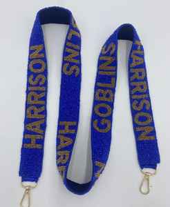 Correa de guitarra con cuentas de semillas hechas a mano acrílicas de moda de lujo para bolso, monedero, cordón de teléfono móvil de tamaño personalizado y abalorio de accesorio - Product Image 1